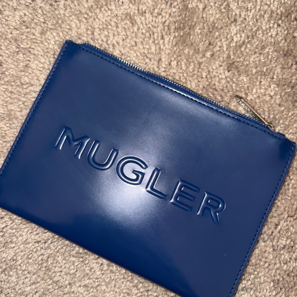 Mugler Navy pouch